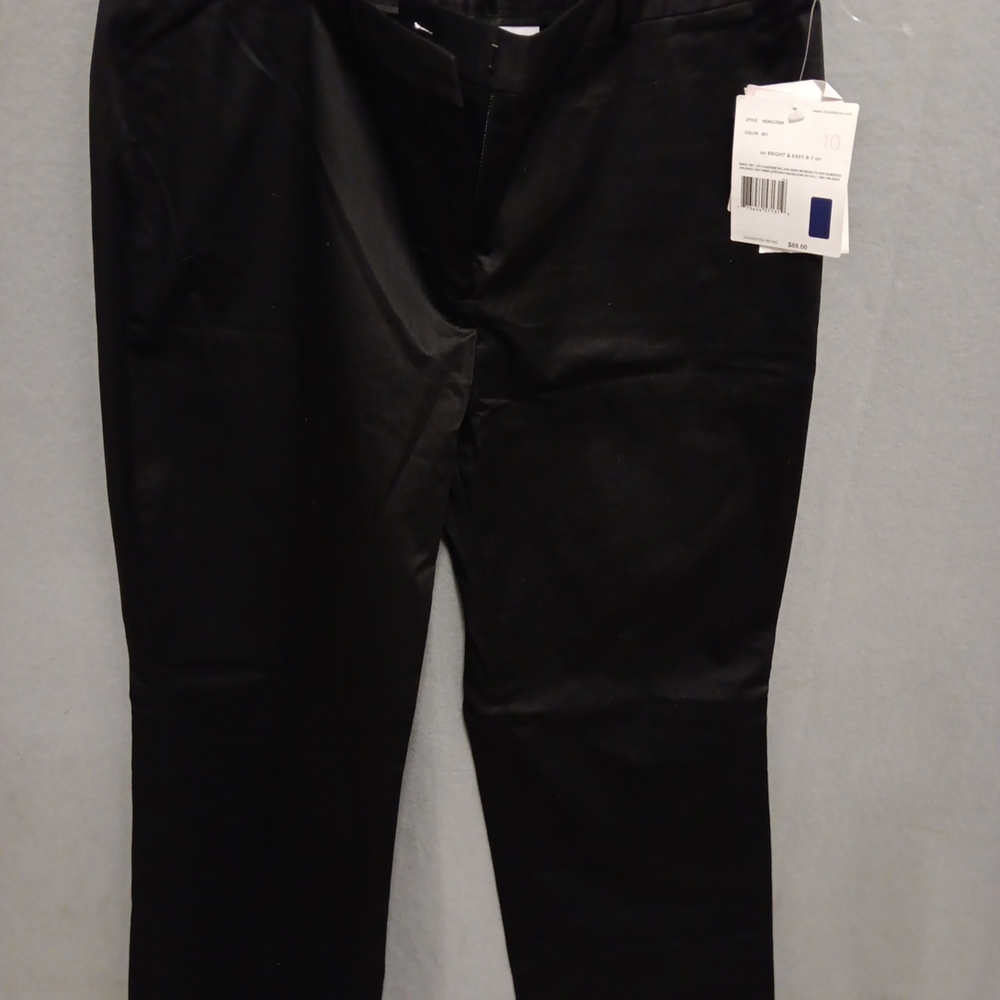 Liz Claiborne Black Dress Pants Classic Style NWT Retail $89. Size 10